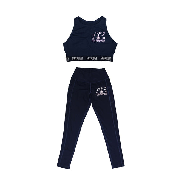 DIAMOND CUT REFLECTIVE SPORTS BRA & LEGGINGS SET